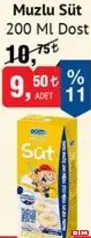 DOST MUZLU SÜT 200 ML DOST MUZLU SÜT 200 ML